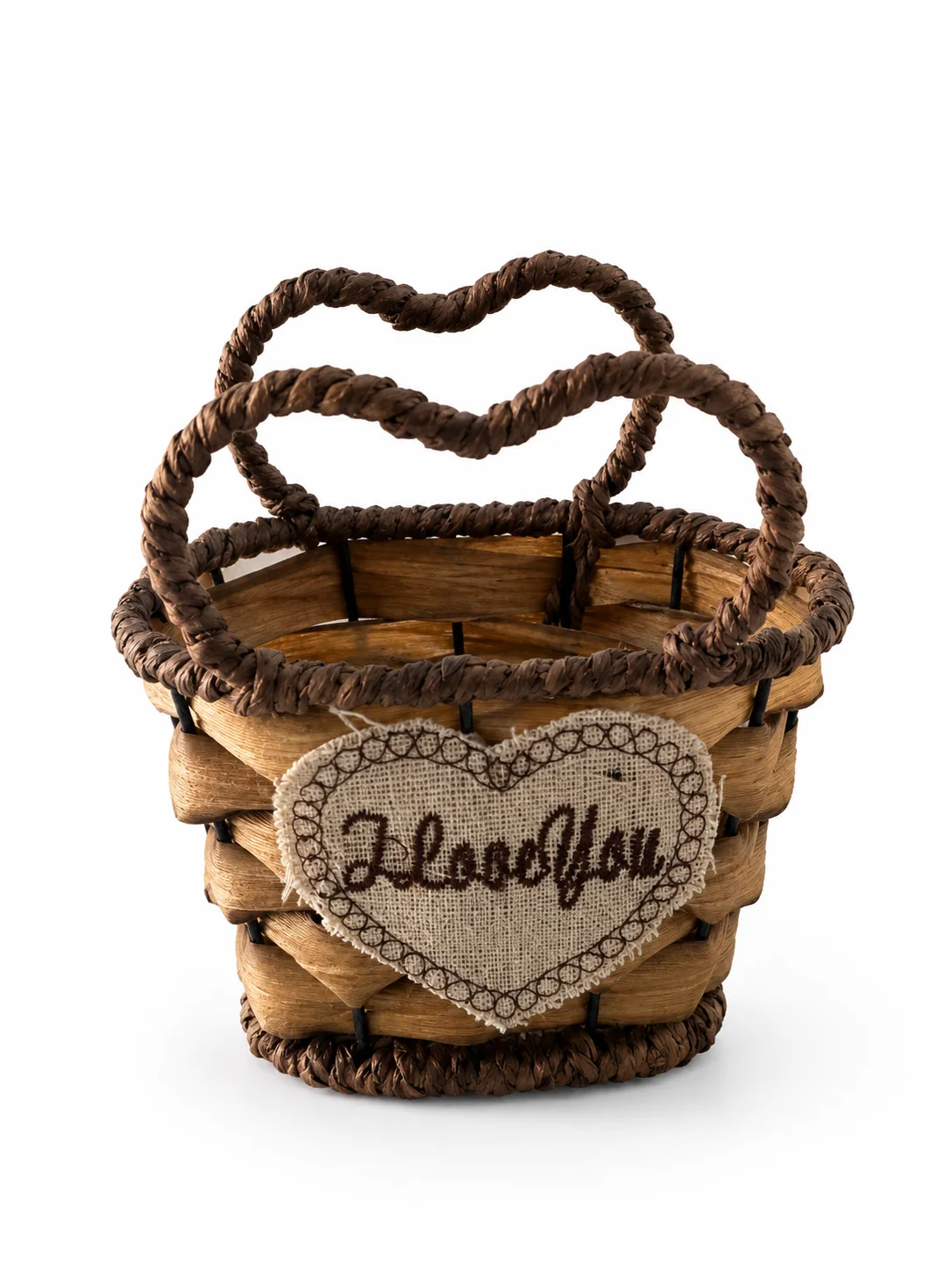 кошница с надпис  ,,l love you''